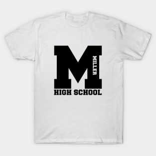 M Miller Highschool black T-Shirt